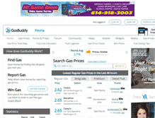 Tablet Screenshot of peoriagasprices.com